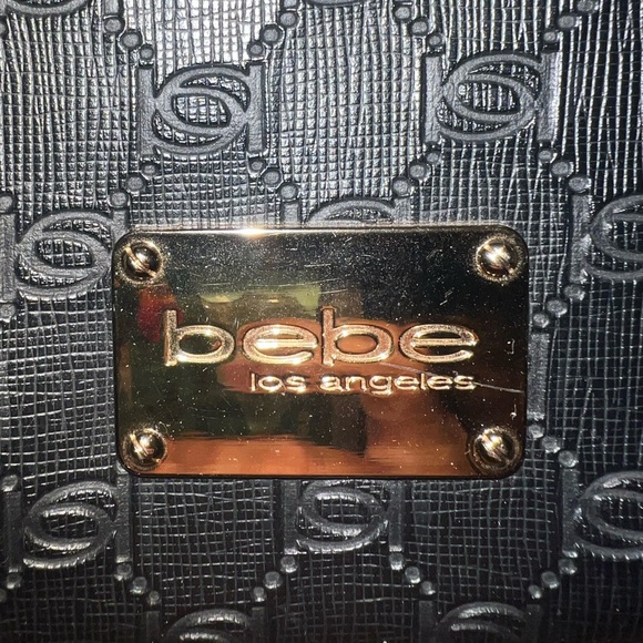 BEBE Black Shoulder Bag Purse - Picture 2 of 12